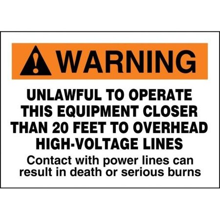 Accuform ANSI WARNING SAFETY SIGN UNLAWFUL TO MELC172XF MELC172XF